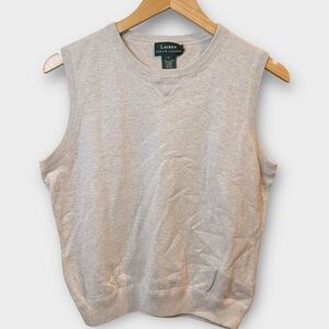 Lauren Ralph Lauren Knit Sweater Vest – Size L (Beige)